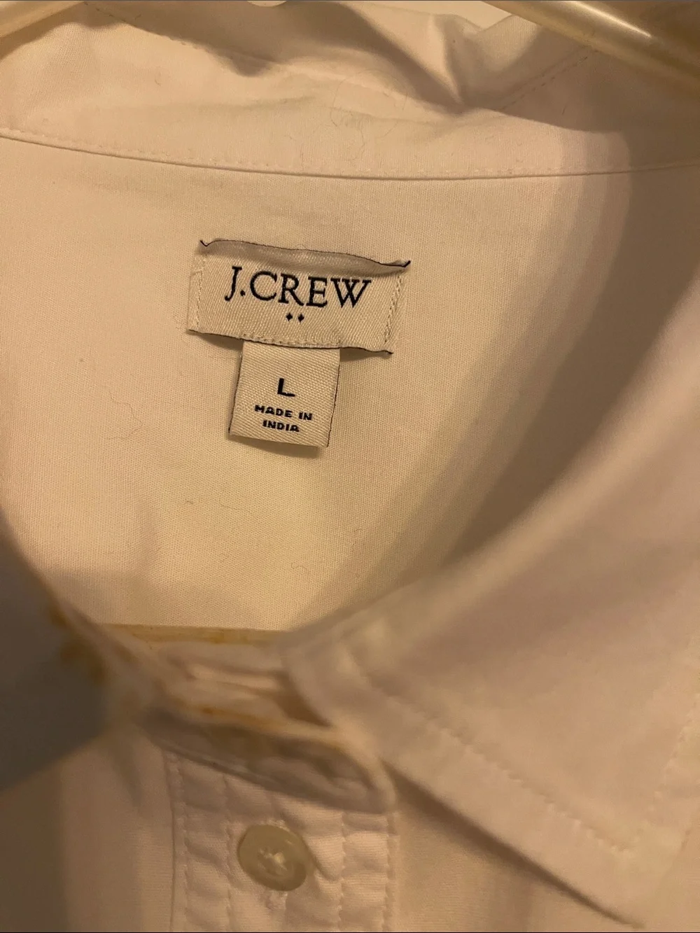 J. Crew White Short-Sleeve Button-Down Shirt